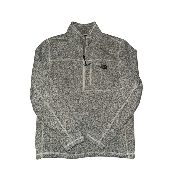 The NORTH FACE Mens Gordon Lyons 1/2 Zip Pullover‎ Sweater Jacket Gray Sz LG - Picture 1 of 7